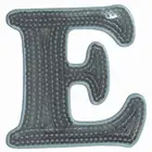 Custom Sequin Letter Embroidered Iron On Applique Patch
