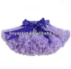 Factory wholesale light purple girl fluffy bow baby pettiskirt