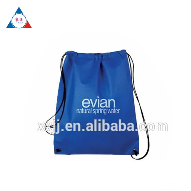 customized logo printed cotton canvas drawstring bag
