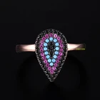 Sevenajewelry Brand SAR7184 Fashion Saudi Gold Plated Cubic Zircon Eye Shaped Ring for men