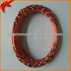 DIY Colored aluminum craft wire with diamond cuts