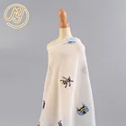 Fashion Design Custom Dubai Style Elegant Fancy Cotton Embroidery Fabric For Dresses