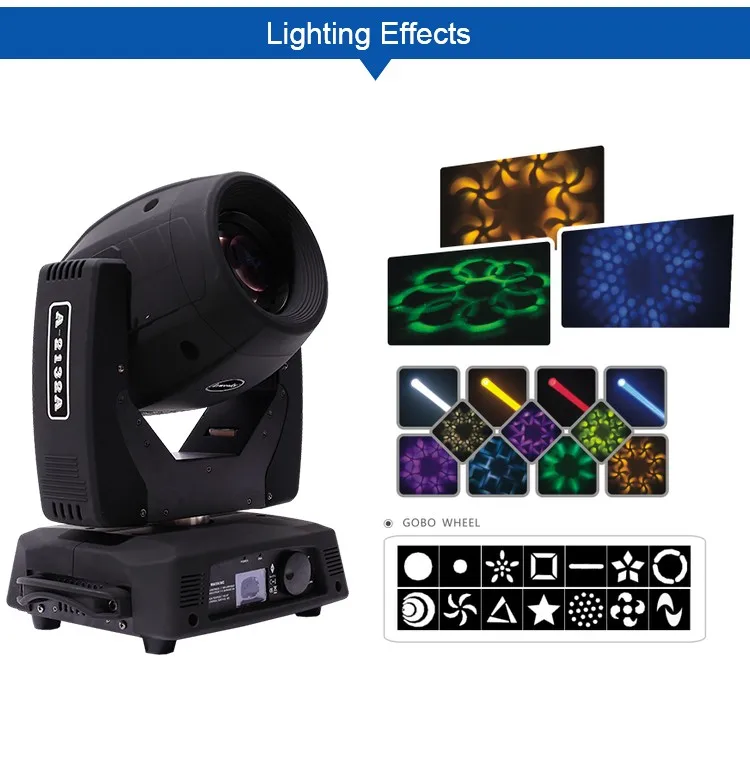 Wedding stage decoration 2r 132w light beam sharpy beam moving head light for sale