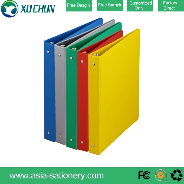 factory a4 pp file folder metal 3ring binder with strong card