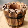 Custom Wholesale New Rustic Small Ornamental used wood flower cask barrel sale