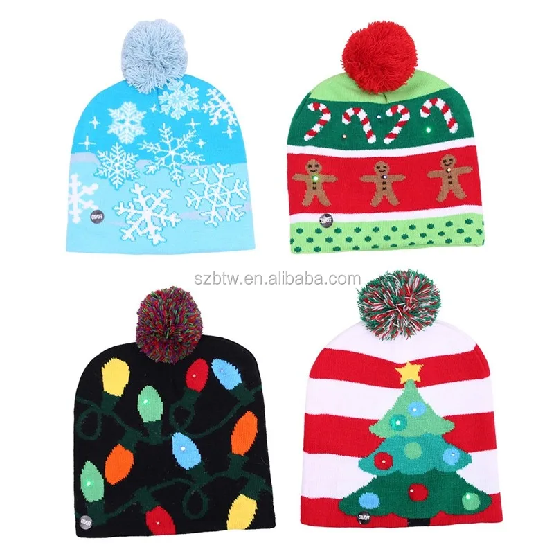 women gift toy warm winter knitted hat fur beanie hat pompom