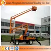 14m articulating mobile vehicle mounted boom lift/self propelled lift