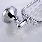 Modern style Wall mounted bathroom kitchen chrome plated brass soap dish holder soap