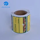 Customized waterproof rolled printing label sticker label