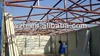 One or two slopes steel structure prefab Skeleton room
