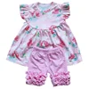 Latest Styles Toddler Clothes Knit Cotton Outfits Dress and Icing Shorts Clothes wholesome cute girls outfits.