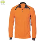 Wholesale reflective with button customized adult fitness bike and outside men's polo sports shirt