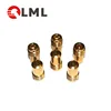 Custom CNC Micro Lathe Brass Aluminum Orange Machine Parts Emerson Processing