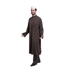 2018 Fashion Casual Short Muslim Men Clothes Abaya Islamic