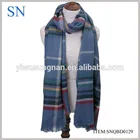 100% acrylic knitted plaid pashmina scarf