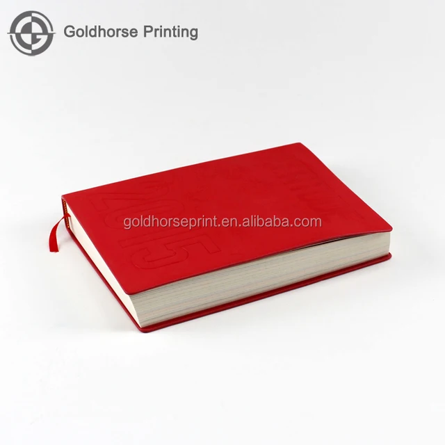 printing promotional silicone diary notebook/2017 customized pu