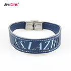 2018 Fashion Cuff Metal And Leather Bracelet Men