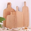 Wholesale kitchen beech wood cutting board and wind creative breadboard solid wood wooden pizza cutting board