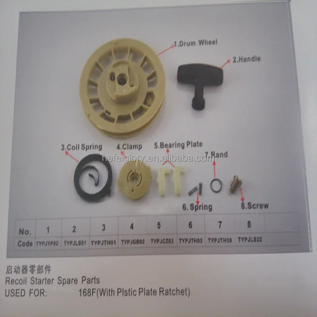 engine recoil starter photos