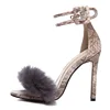 Ladies high heel shoes nude sandals pointed heel pumps for women ladies girls