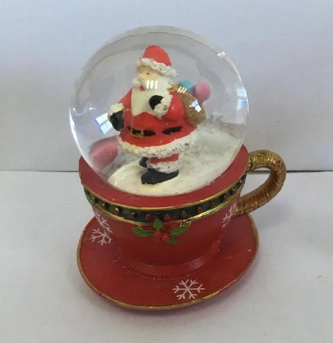 hot sale christmas polyresin santa claus statue for decoration