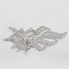 fashion design rhinestone beaded applique motif lace