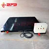 Heavy duty plant transport mobile cable power electric rail transfer trolley on railroad