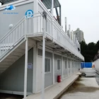 2 stories flat portable used prefabricated homes container house