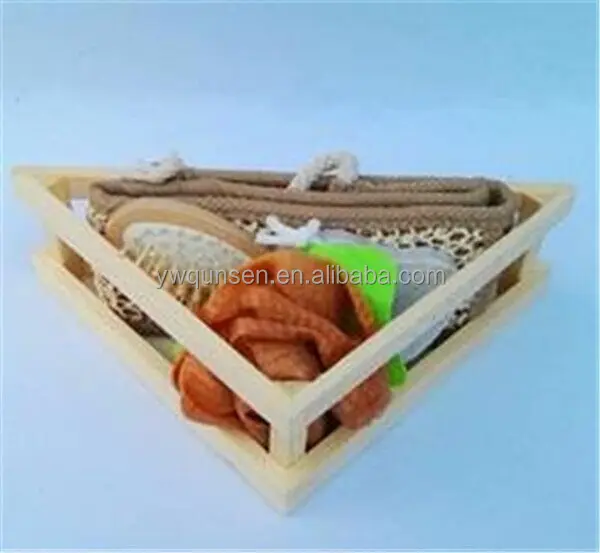cheap personalized gift complete bathroom wooden bath set