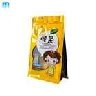 China suppliers Food packaging Industrial Use zipper bag Plastic square flat bottom bag