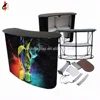 Curved Shape Display Pop up Counter Aluminum Folding Promotion Table