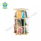 3 Tier rotating acrylic wood book display stand