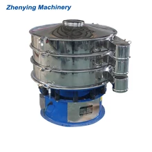 Double deck industrial wet sieve shaker circle vibrating screen rotating