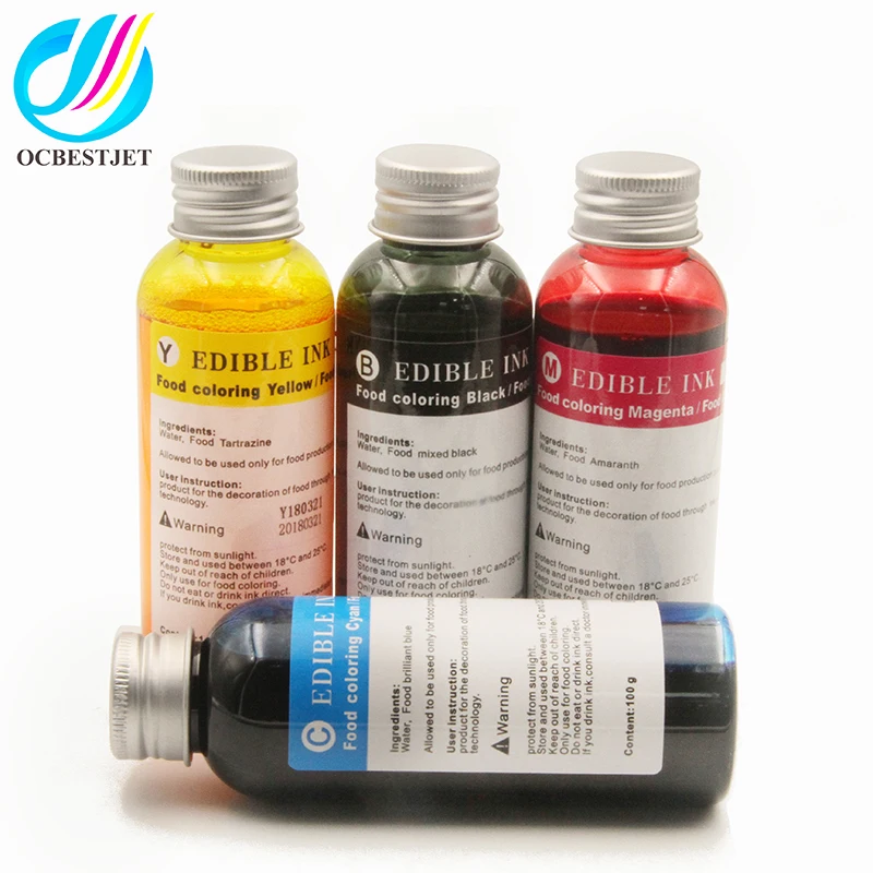 Ocbestjet dye-tinte 100 ml für epson l serie für hp refill essbaren tintenpatrone