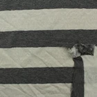 WANGT TCR high quality yard dyed jacquard engineering stripe knit jersey fabric for T-Shirt