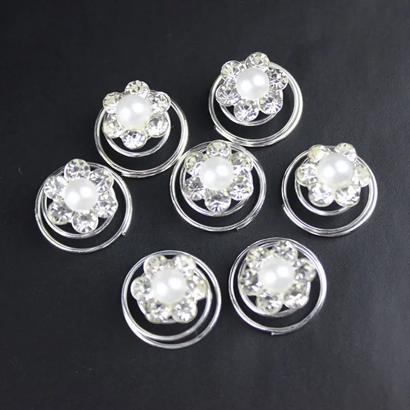 24pc Hairdressing Hair Accessories Hairpin Hair Clips Flower Swirl