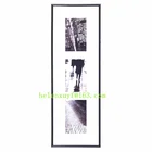 black color three openning windows 4x6 PVC multiple photo frame