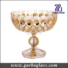 HOT SELL gold plated dinnerware set tempered glass art bowl mini glass bowl