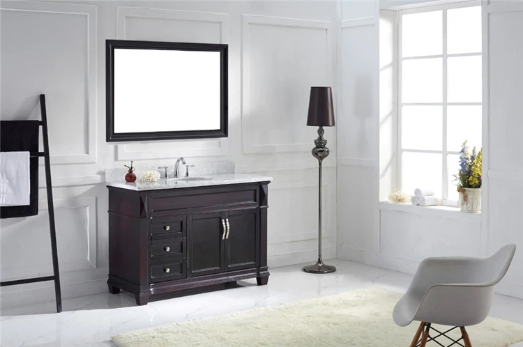 50 Inch Waterproof Solid Wood Bathroom Vanity Units View Solid
