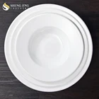 Plain White Porcelain Dinnerware 9 Soup Plate Ceramic Logo Plate