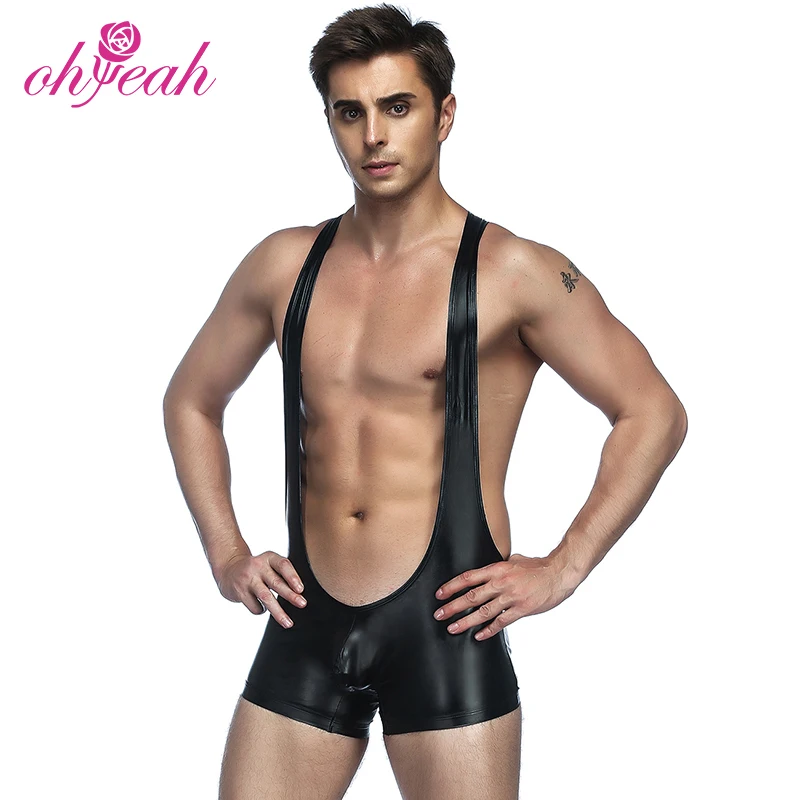 Silver Black Top Quality Pu Leather Latest Sexy Mens Lingerie Buy