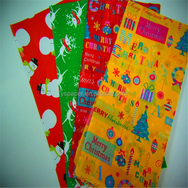 fancy christmas design wrapping gifts tissue paper roll