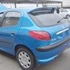 For Peugeot 206 207 Spoiler 2008-2013 ABS Plastic Unpainted Primer Color Rear Wing Spoiler Cover Decoration Car Styling