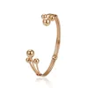 51927 new design gold bangles in abudhabi fashion 18k simple gold plated jewelry bangle