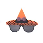 New Halloween hat design festival event black frame costume party decoration sunglasses