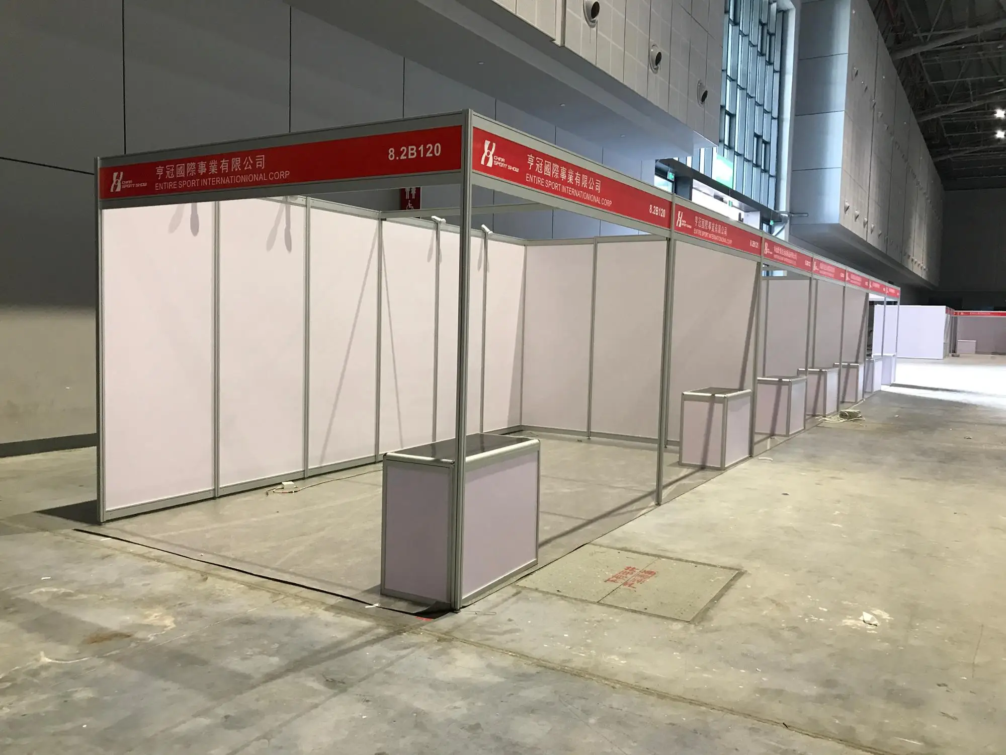 yota trade show standard portable aluminum exhibition booth 3x3