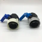 chinese factory supplier hign quality 62mm/75mm plastic aluminum ball valve for Schuetz and mauser IBC tank IBC container