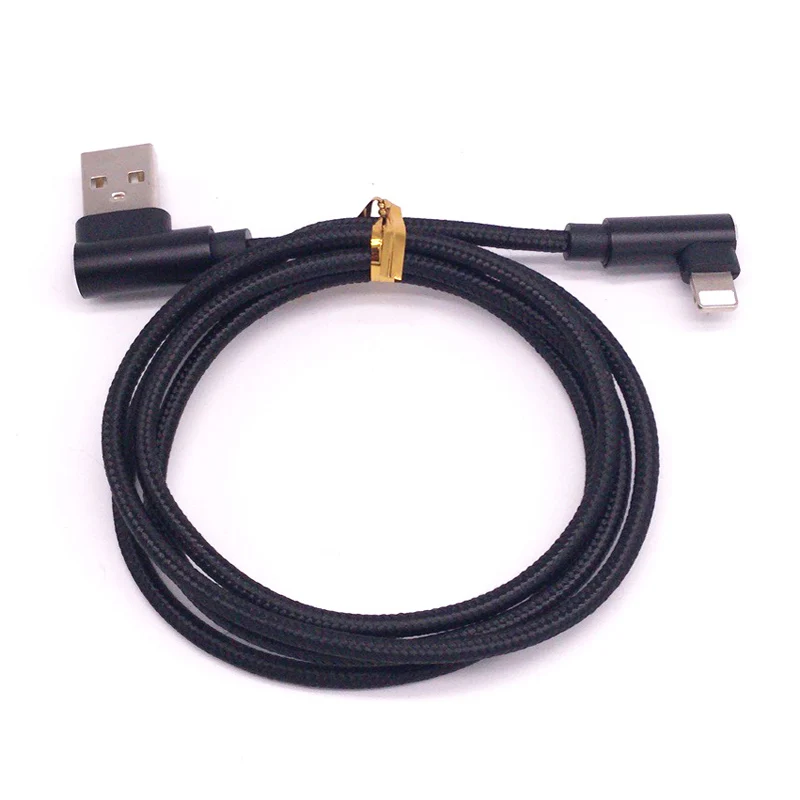 Nylon Braided Data Charging Dual Right Angle Type C V8 Elbow Gaming Micro Cable 90 Degree USB Cable For iPhone Galaxy Android - ANKUX.COM