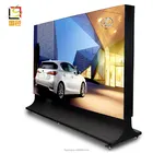 Aluminum picture frame led advertising light boxes board with wheels