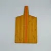 folding racket acacia wood cutting board with silicone edge